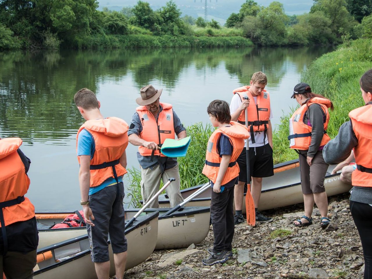Kanufahrt auf dem Main
