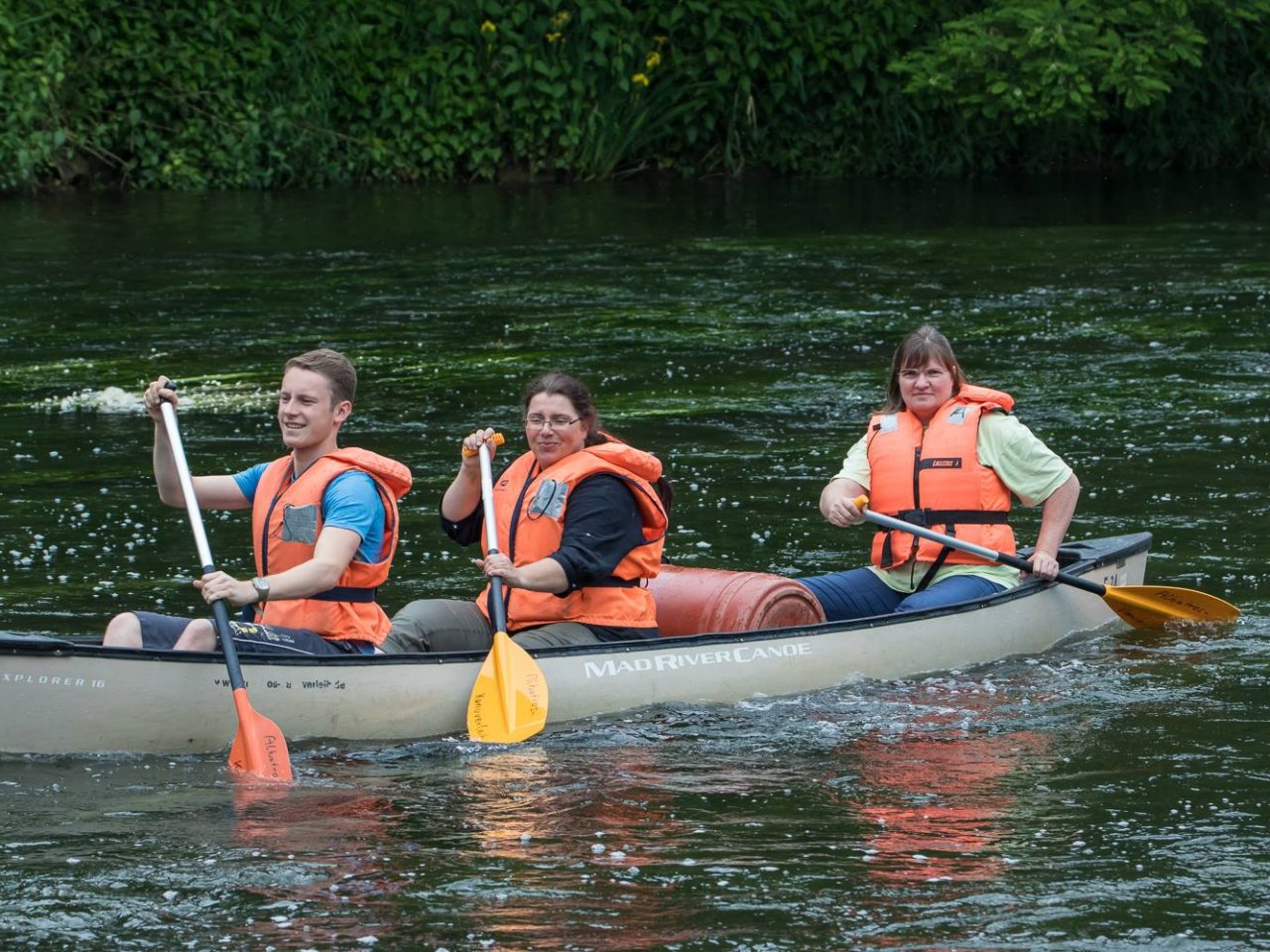 Kanufahrt auf dem Main