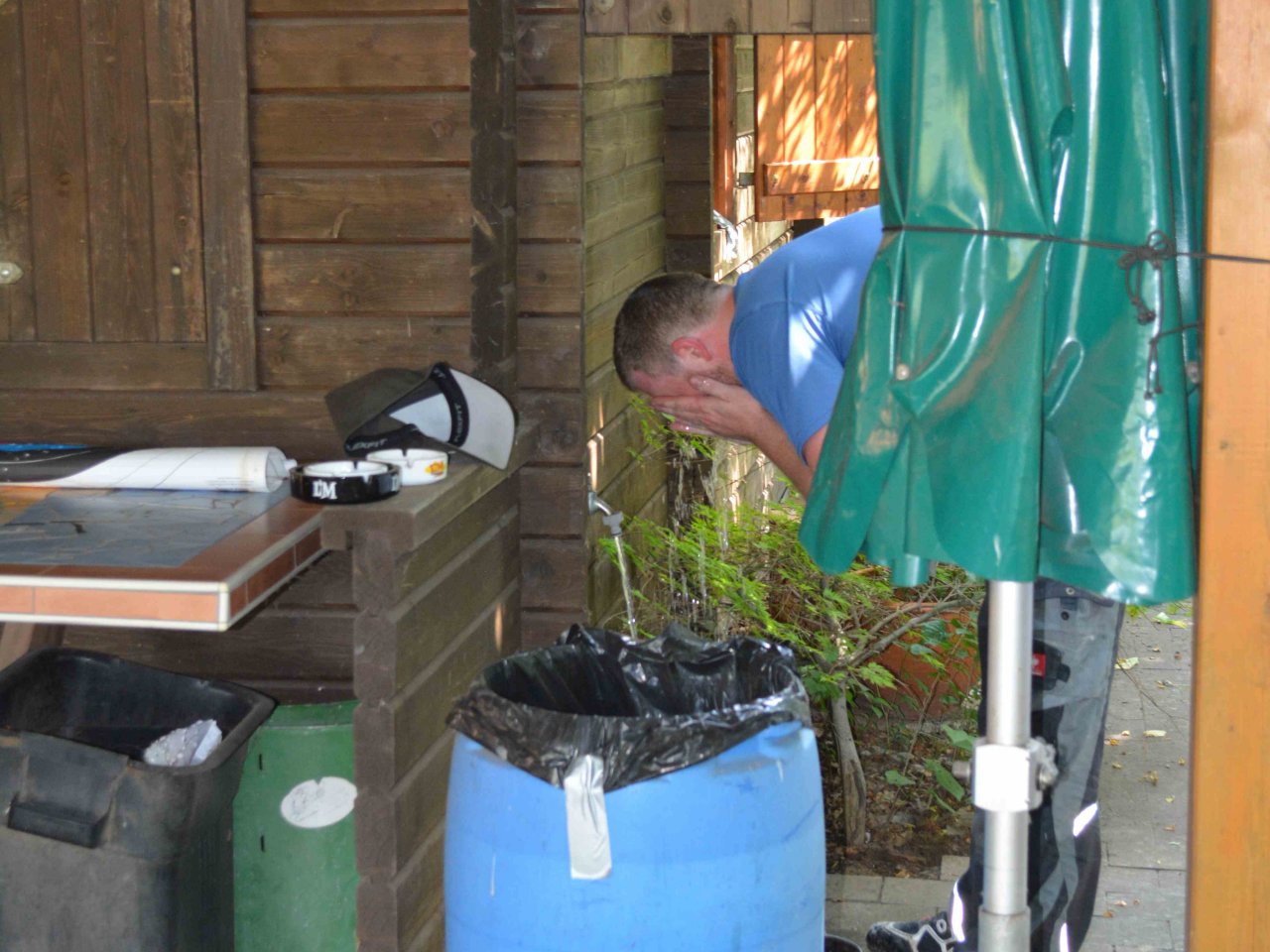 Bau des Containerdaches 2020