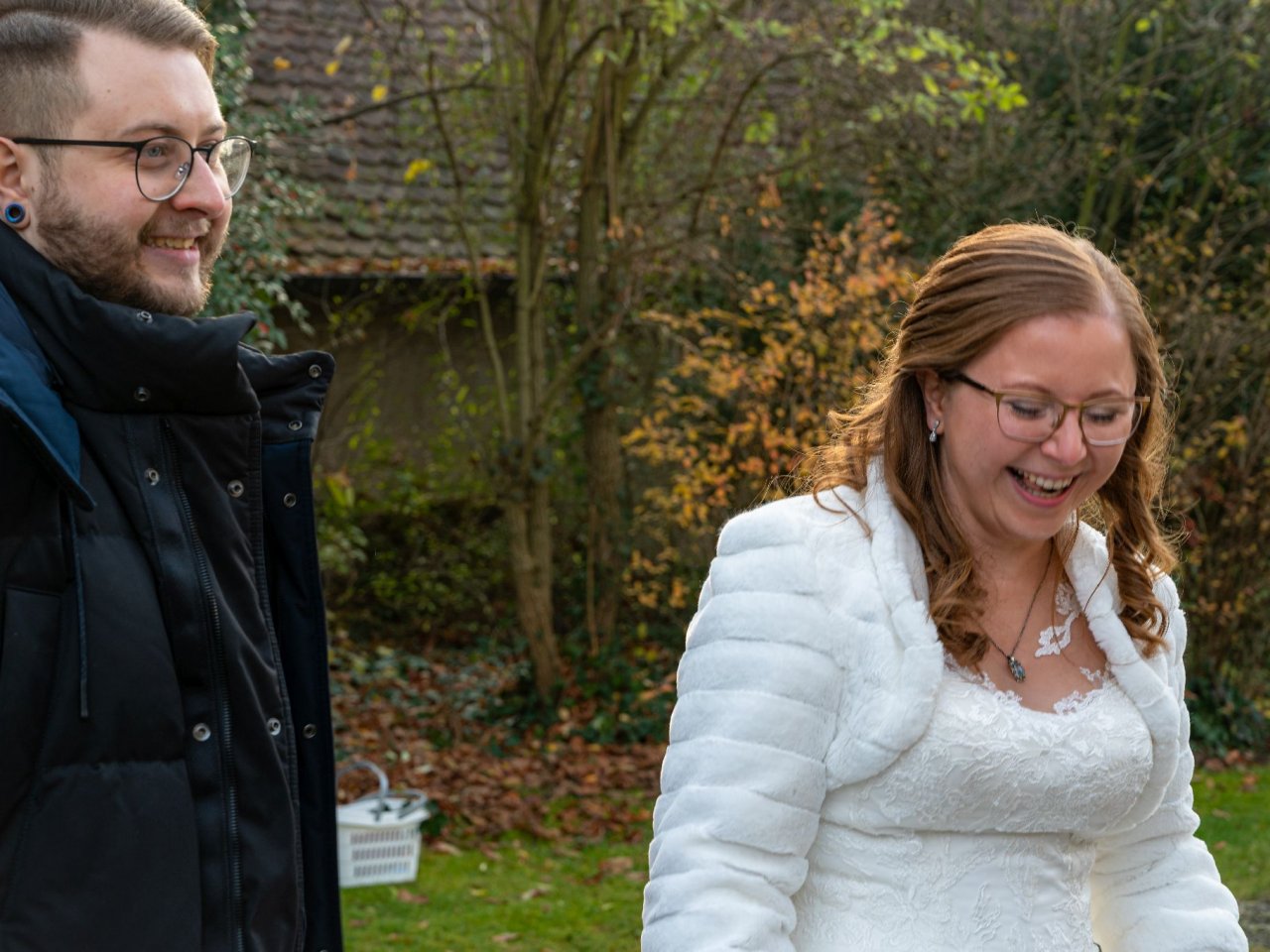 Spalier zur Hochzeit Stephi und Marius